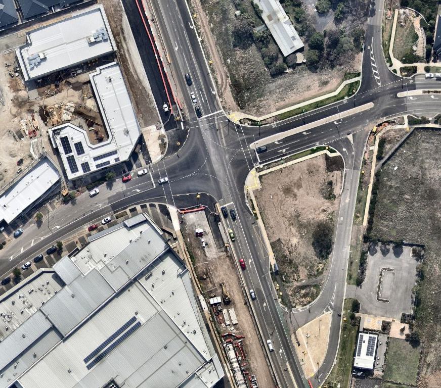 Signalised intersection works