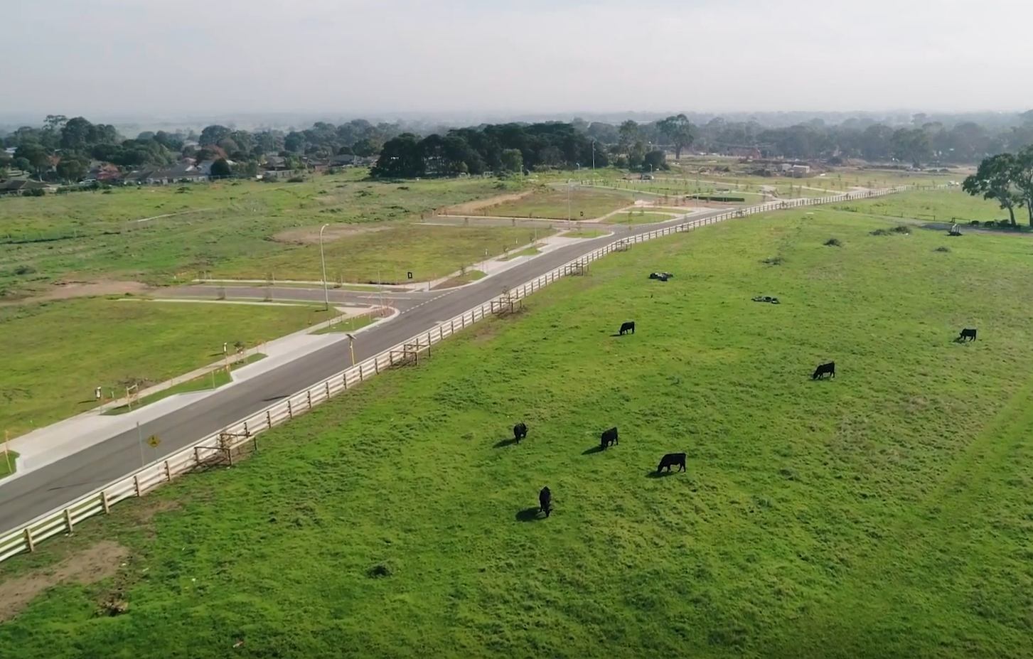 Delivered estate aerial